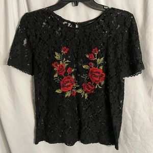 Black Lacy Roses